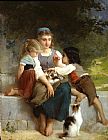 Emile Munier The New Pets painting